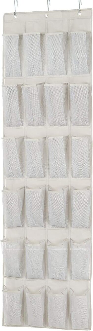 TRUELIVING 24 Medium Mesh Pocket Door Hanging Shoe Organizer